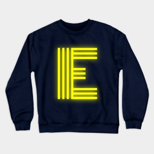 Letter E Letter Art Crewneck Sweatshirt